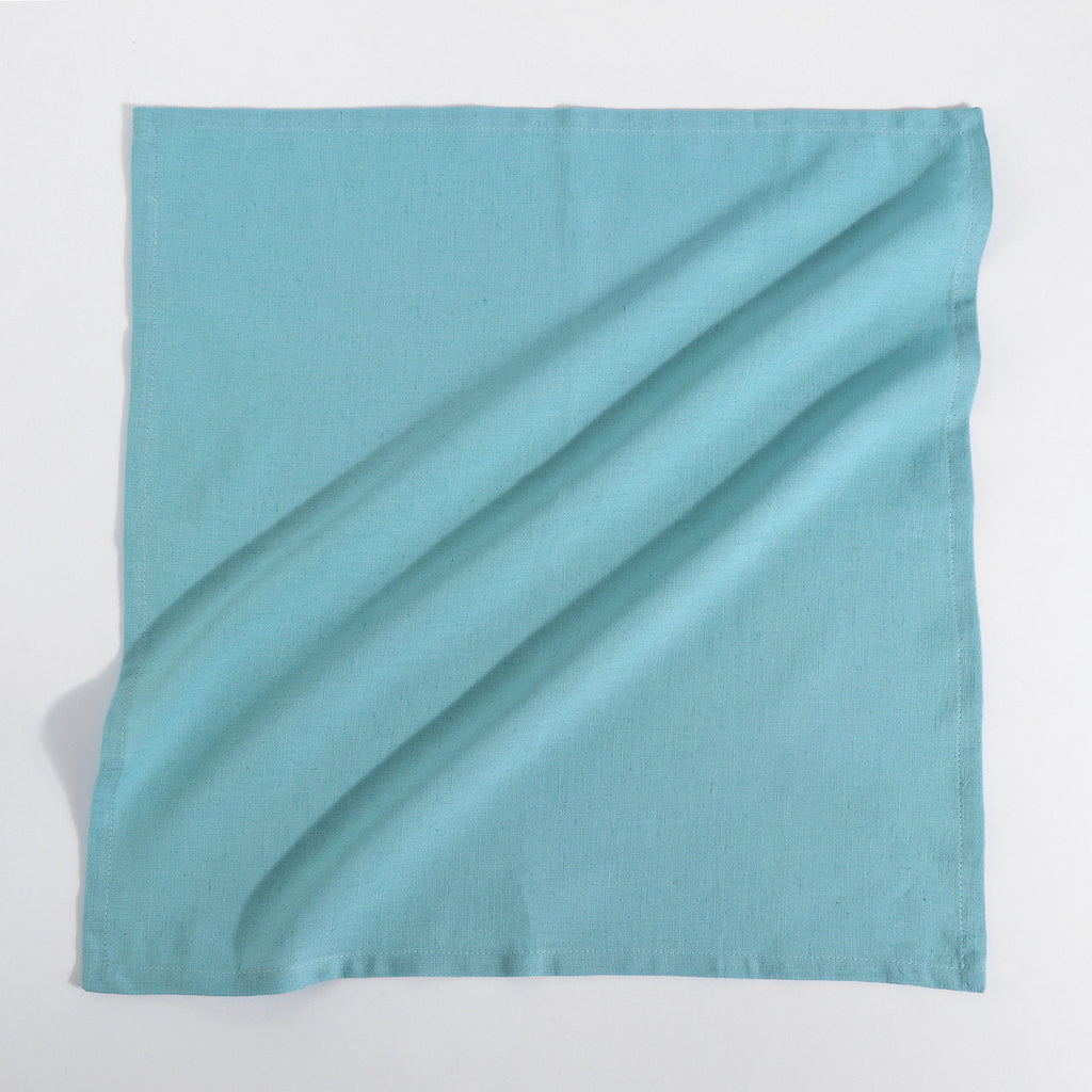 Fingercraft Cloth Napkin, Solid Color Cotton Linen Blend Table Napkins, Soft and Absorbent Fabric, Set of 12, Blush Pink
