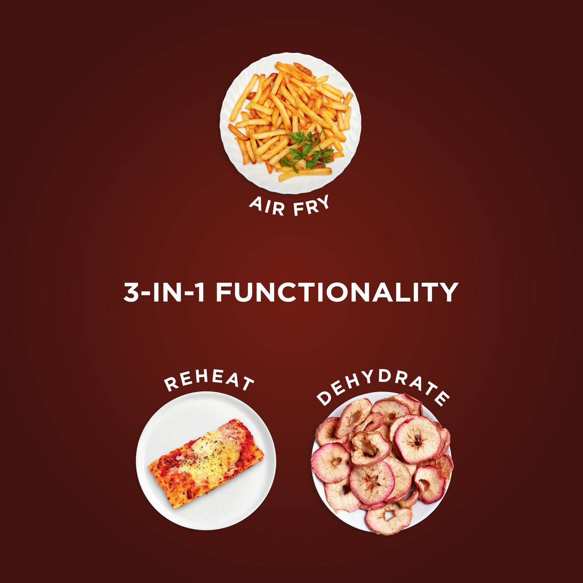 Ninja 4-Qt Air Fryer, 3 Functions, Air Fry, Reheat, and Dehydrate, Dishwasher Safe, Non-Stick, AF100WM Black