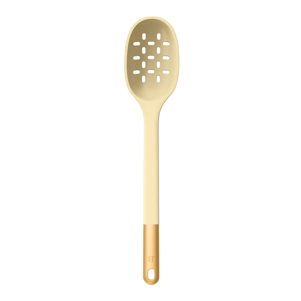 Beautiful 6-Piece Silicone Kitchen Tool Set with Ceramic Crock, Chocolate by Drew Barrymore