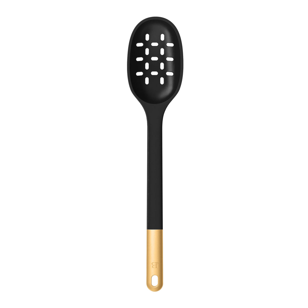 Beautiful 6-Piece Silicone Kitchen Tool Set with Ceramic Crock, Chocolate by Drew Barrymore