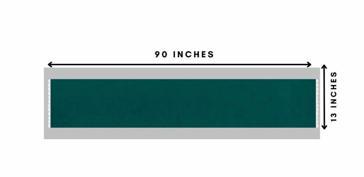Fingercraft Table Runners, Cotton Dinner Table Centerpiece with Beautiful Premium Lace, Home and Dining Aqua-90