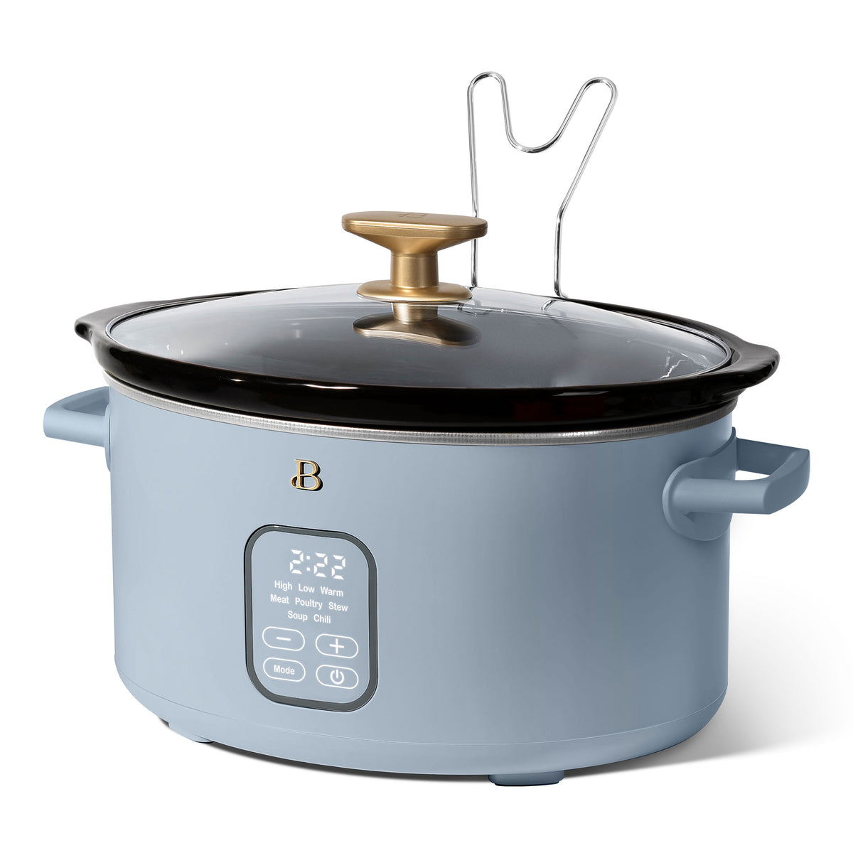 Beautiful 6 Qt Programmable Slow Cooker, Thyme Green by Drew Barrymore