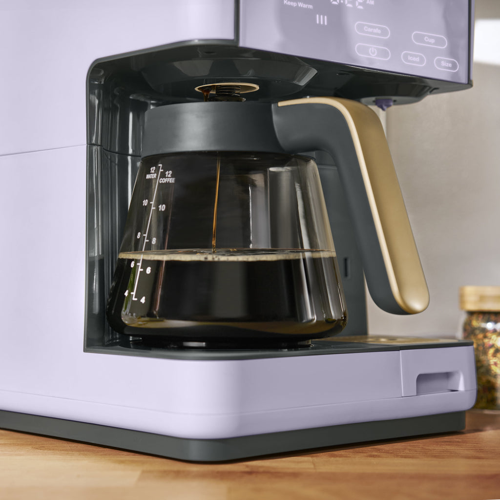 Beautiful by Drew Barrymore Multi-Brew 12-Cup Programmable Drip & Single-Serve Coffee Maker, White Icing