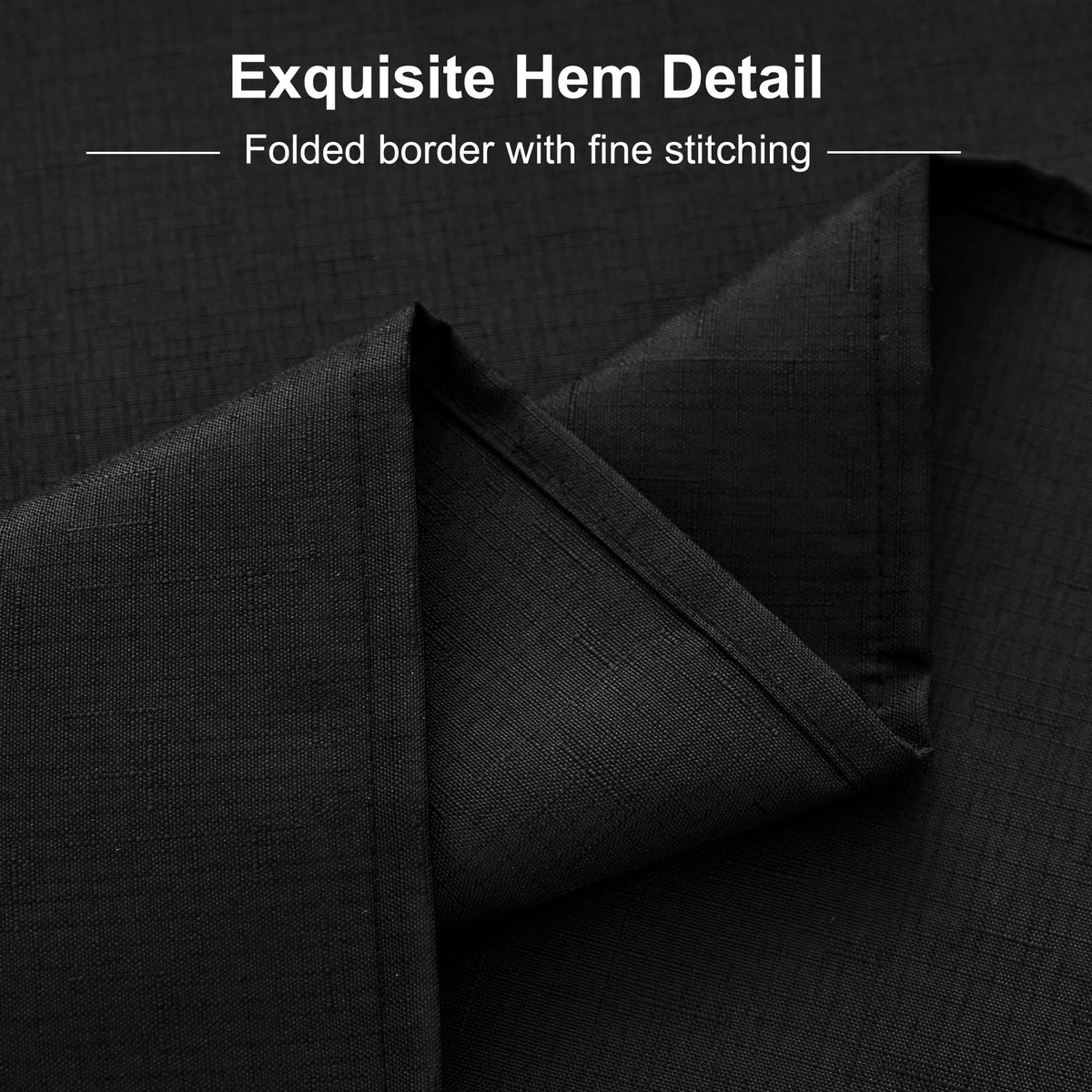 Inosoo Faux Linen Textured Rectangle Tablecloth - 60 x 84 inch Waterproof & Machine Washable Linen-Look Cloth Table Cover, White