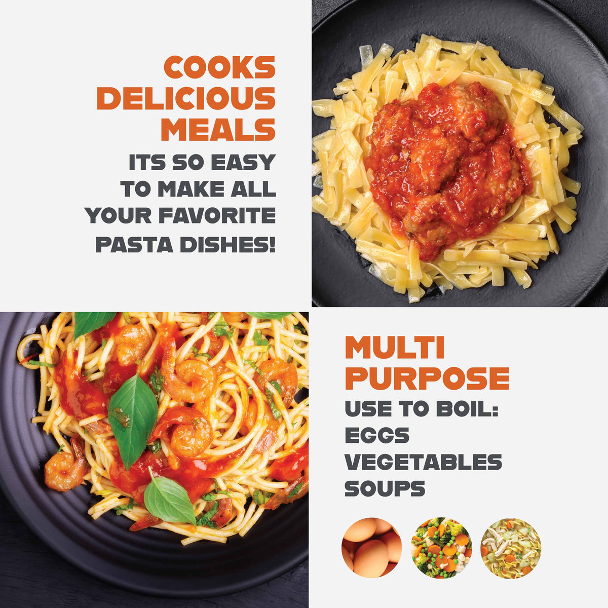 Gotham Steel 5 Qt Nonstick Pasta Pot Pasta Pot with Strainer Lid & Twist and Lock Handles, Multipurpose Ceramic Stock Pot, Soup Pot with Lid, Pasta Cooker, Spaghetti, Rice, Dishwasher Safe, Copper