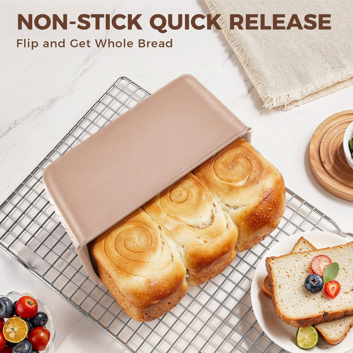 HONGBAKE 29-Pcs Nonstick Carbon Steel Bakeware Set, Baking Pan Set with Baking Sheets, Cake Pans, Loaf Pan & Muffin Pan, Grey