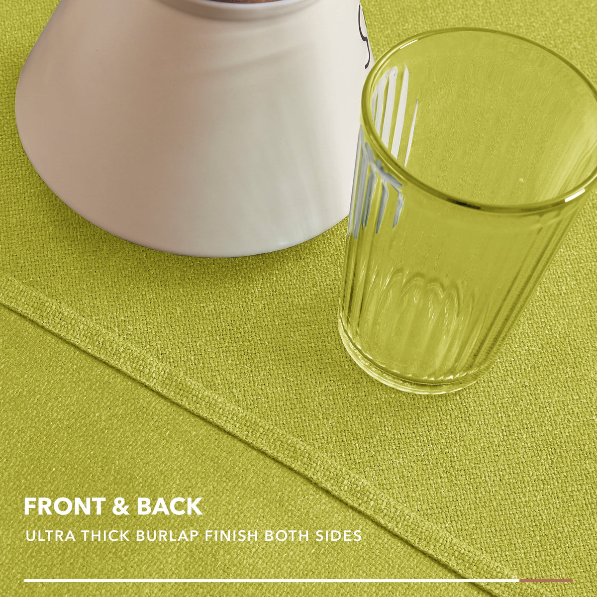 Deconovo Square Tablecloth with Waterproof Finish, Easy-Clean Polyester Table Cover, 54 x 54 Inch, Dark Gray