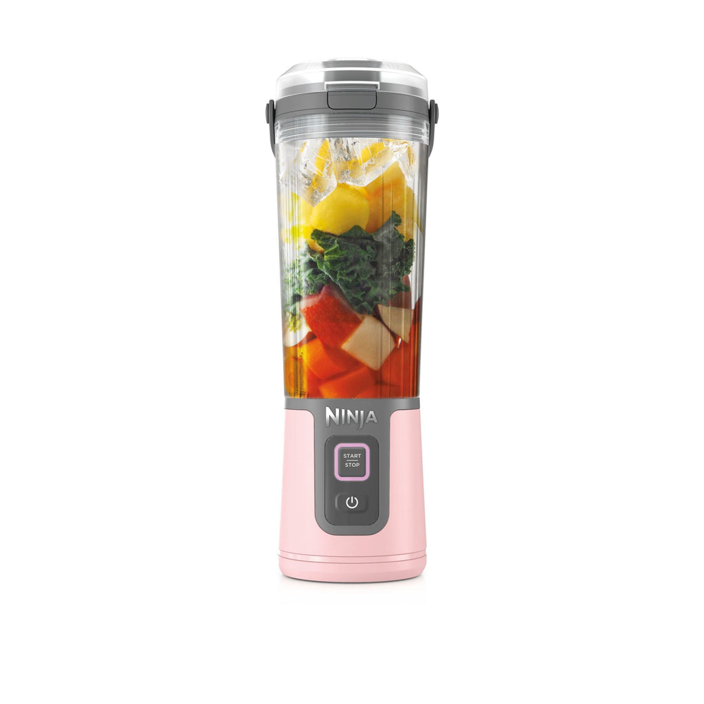Ninja Blast Portable Personal 18 Oz Blender w/ Leak Proof Lid & Easy Sip Spout, Rechargeable Base, BC150PK Pink