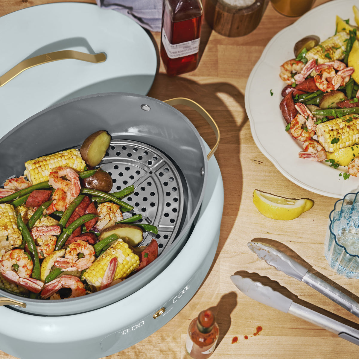 Beautiful 10 in 1, 6 Qt Electric Multi-Cooker, Thyme Green by Drew Barrymore