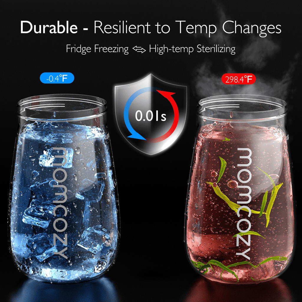 Momcozy Breast Milk Pitcher, Resistant to Heat and Cold Abrupt Temp Swings, 1 Quart Mason Jar