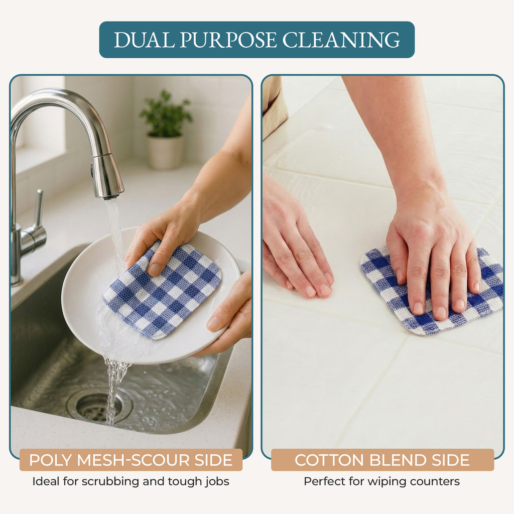 20 Piece Kitchen Towel Set - Cotton Dish Towels, Heat Resistant Kitchen Mittens and Pot Holder Set, Apron for Women with Pockets , Absorbent Dish Towels for Kitchen Drying - Olive