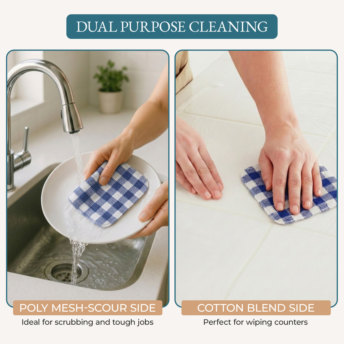 20 Piece Kitchen Towel Set - Cotton Dish Towels, Heat Resistant Kitchen Mittens and Pot Holder Set, Apron for Women with Pockets , Absorbent Dish Towels for Kitchen Drying - Olive