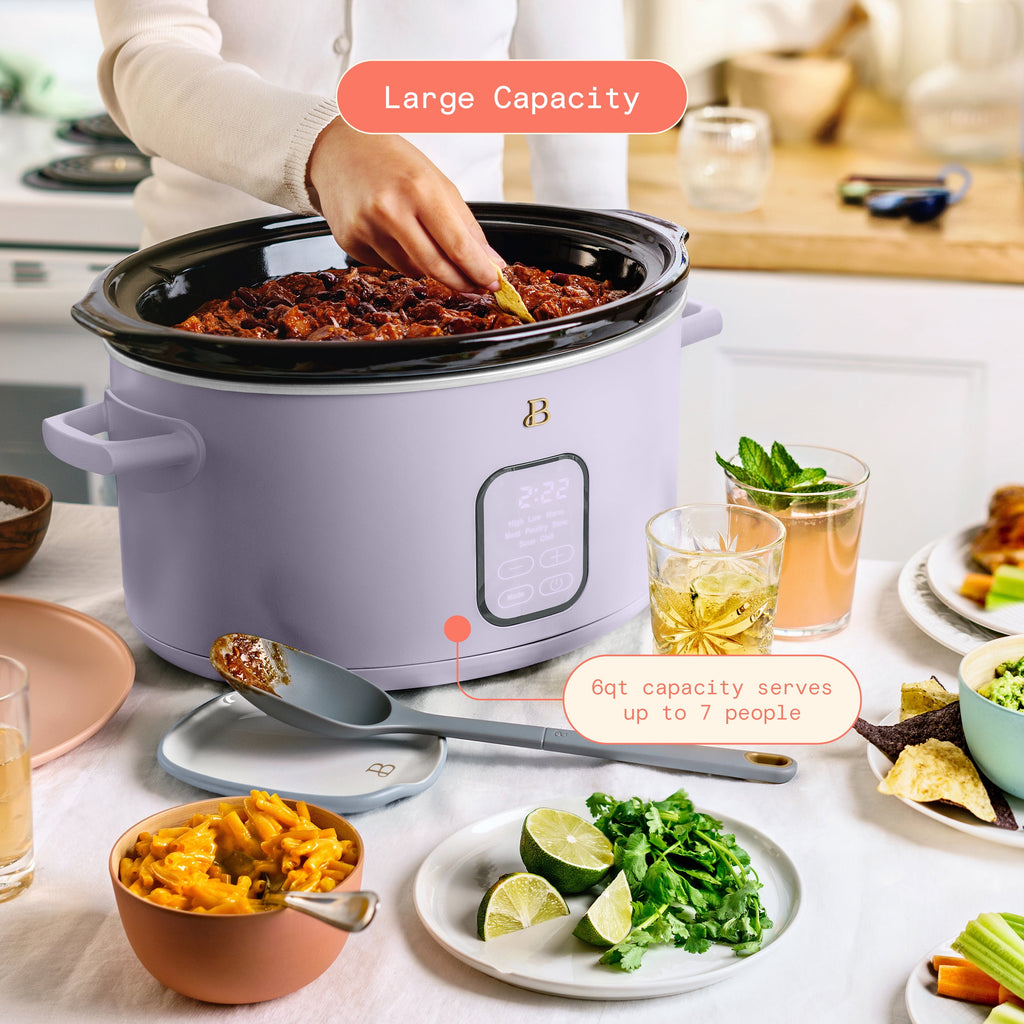 Beautiful 6 Qt Programmable Slow Cooker, Thyme Green by Drew Barrymore