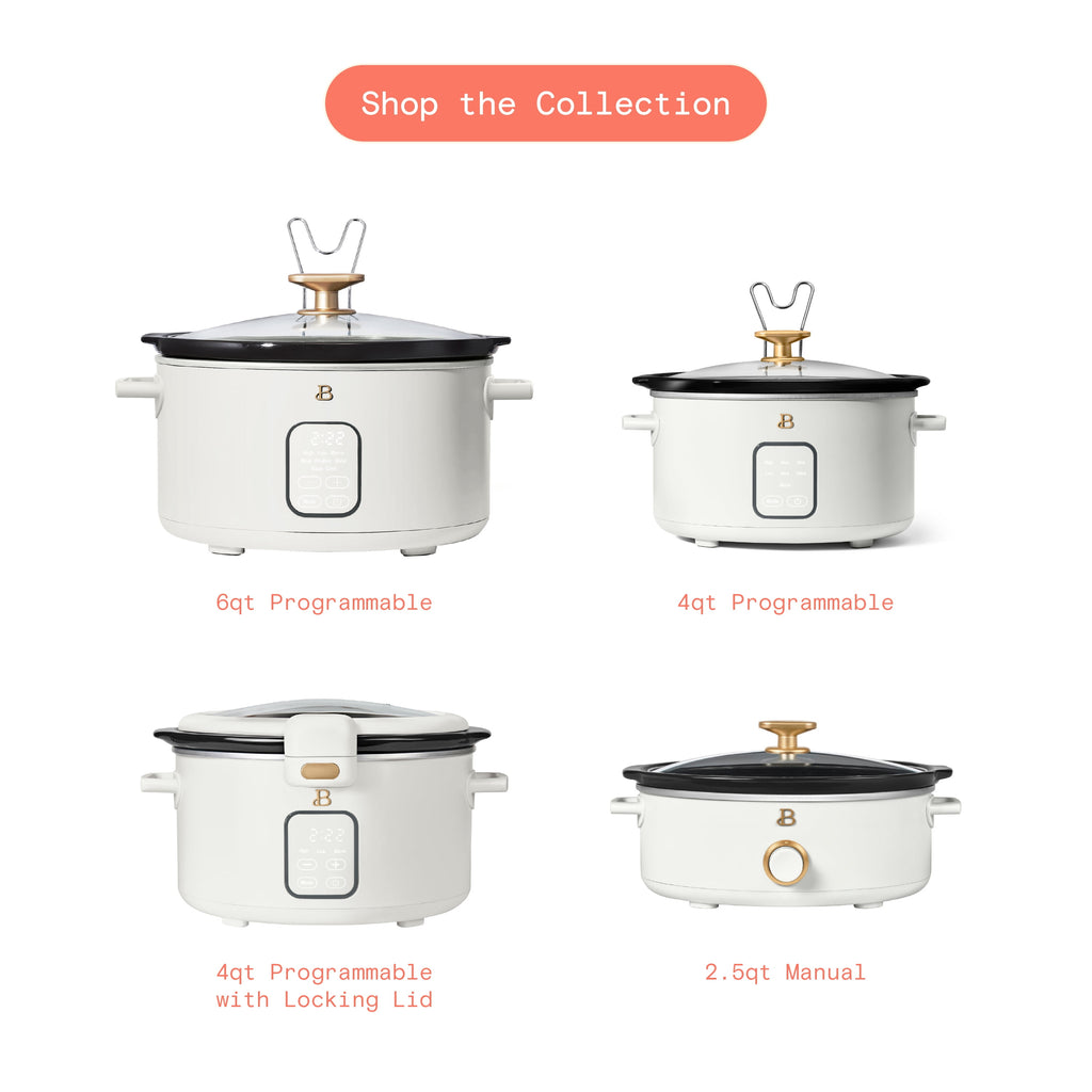 Beautiful 6 Qt Programmable Slow Cooker, Thyme Green by Drew Barrymore