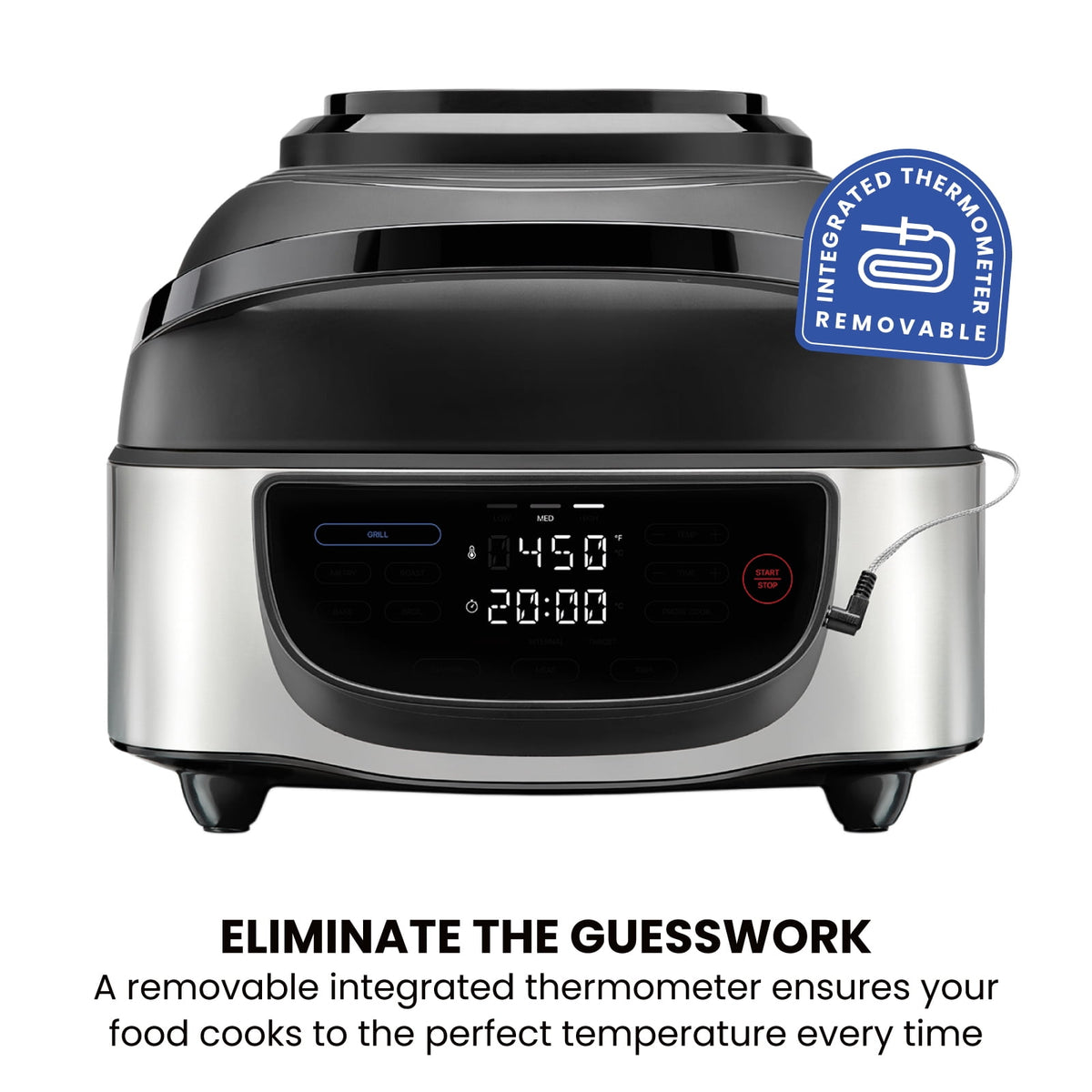 Vaparinckl 5QT Air Fryer, 8-in-1 Electric Hot Oven with Digital Touch Control, Visible Window, Nonstick & Dishwasher Safe Basket, Black