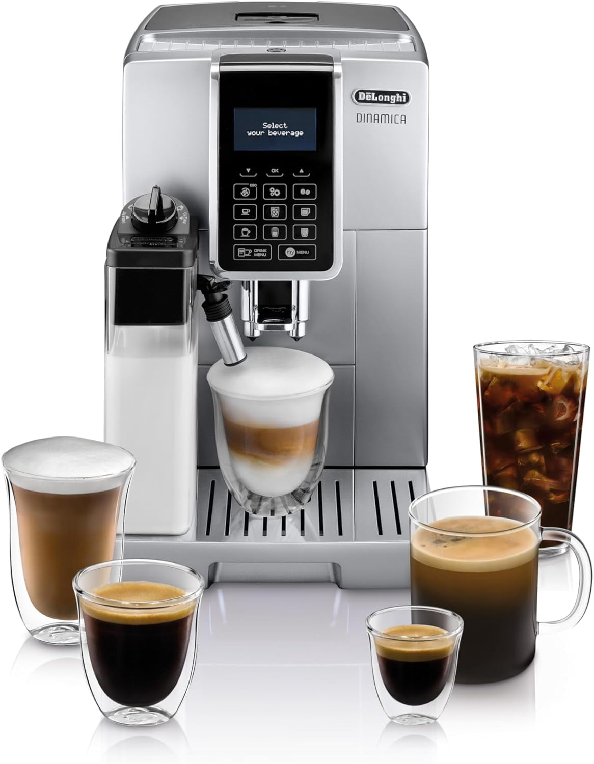 De'Longhi ECAM35075SI Dinamica Espresso Machine, Silver