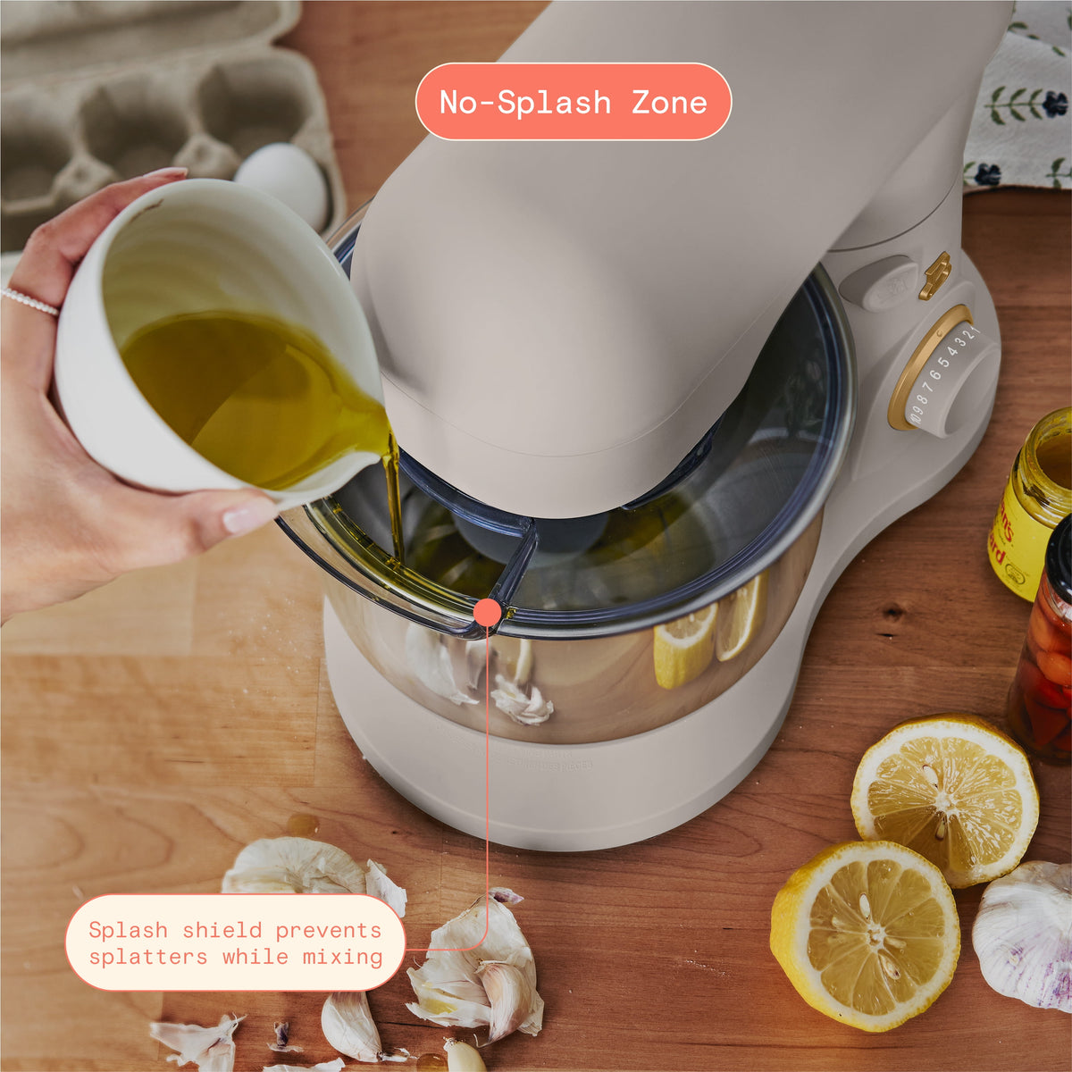Beautiful 3.5 Qt Stand Mixer with Flat Beater, Dough Hook, Balloon Whisk, Chocolate by Drew Barrymore
