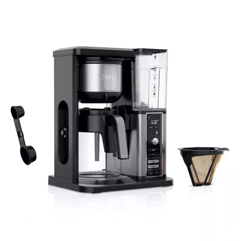 Ninja Hot & Iced XL Coffee Maker with Rapid Cold Brew, 4 Brew Styles, Single-Serve Coffee Brewer, Removable Reservoir, CM371 Black