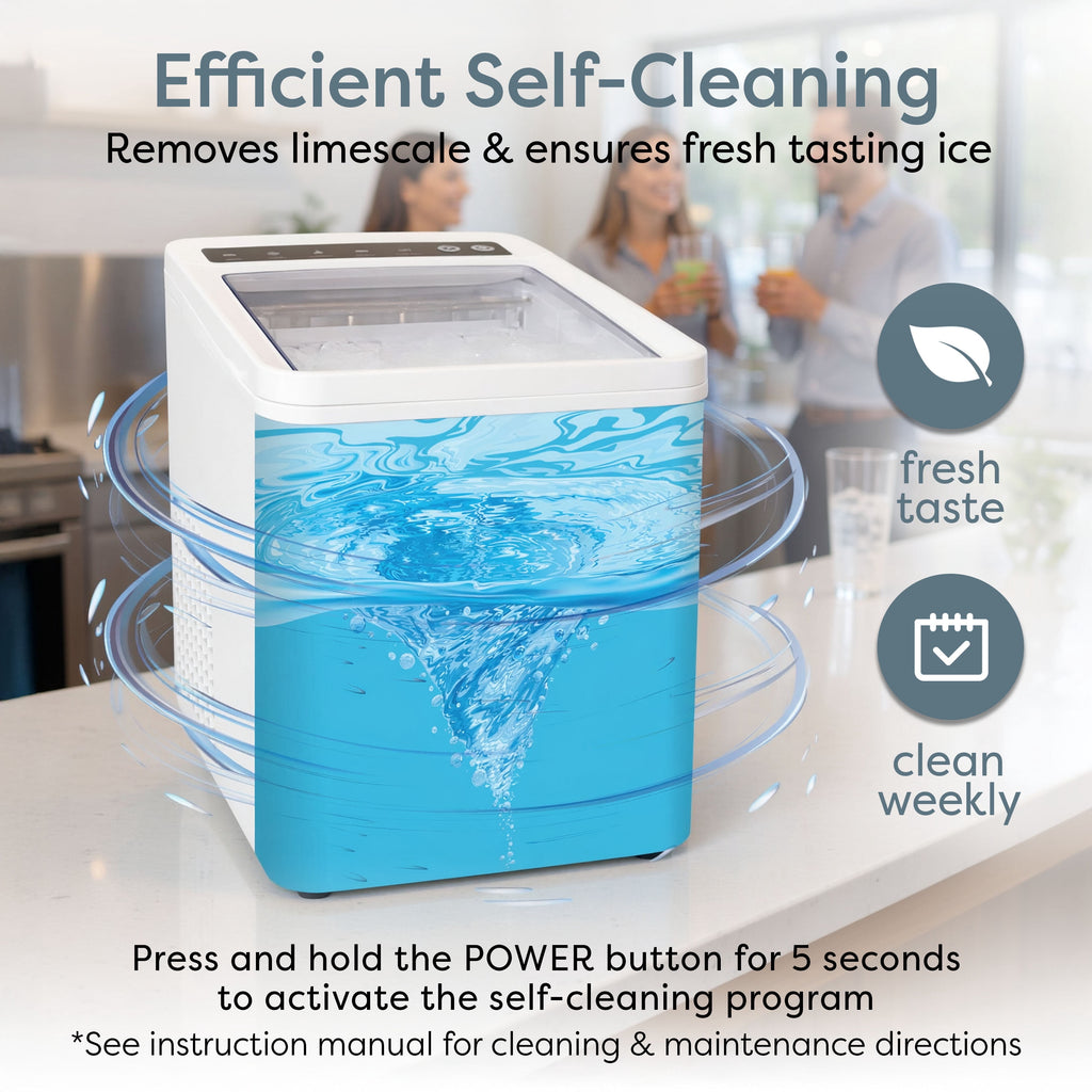 Igloo 26 lb. Automatic Portable Countertop Ice Maker Machine, White