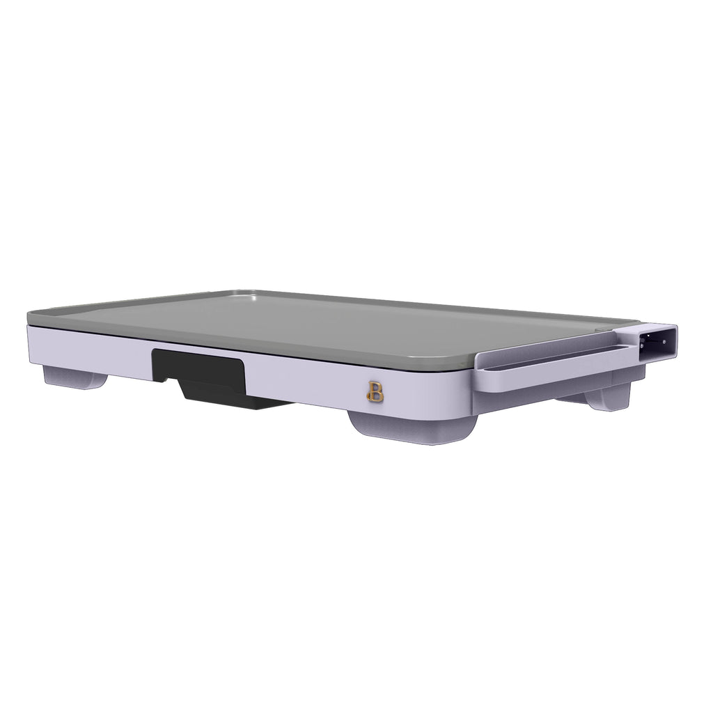 Beautiful XL Electric Griddle 12" x 22" with EverGood Ceramic Nonstick Coating, Thyme Green by Drew Barrymore