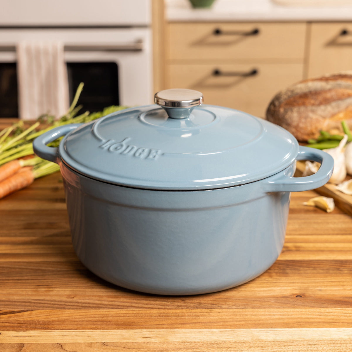 Lodge Cast Iron 5.5qt Indigo Enameled Dutch Oven