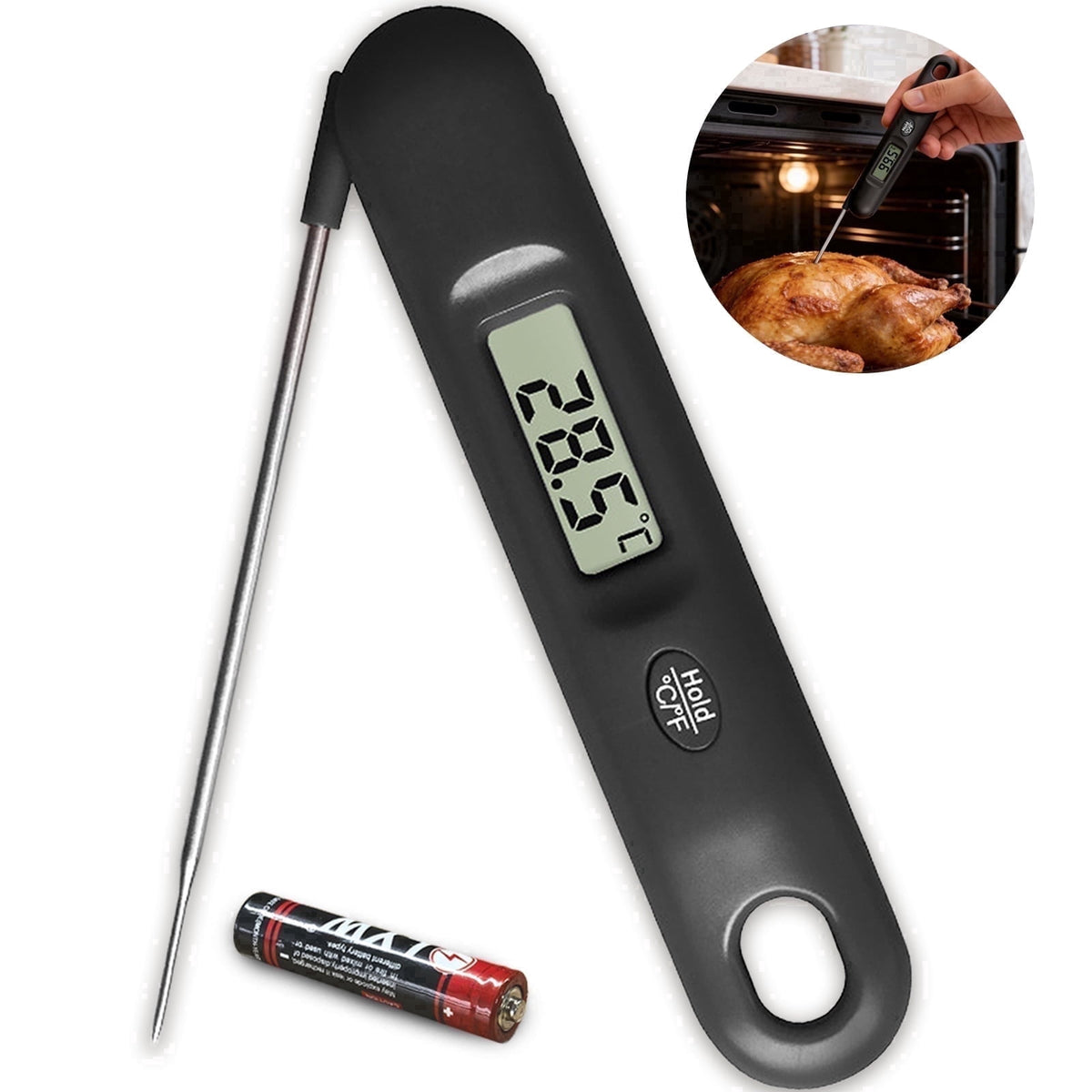 AGCAN Digital Meat Thermometer Instant Read Food Thermometers for BBQ Grilling Cooking
