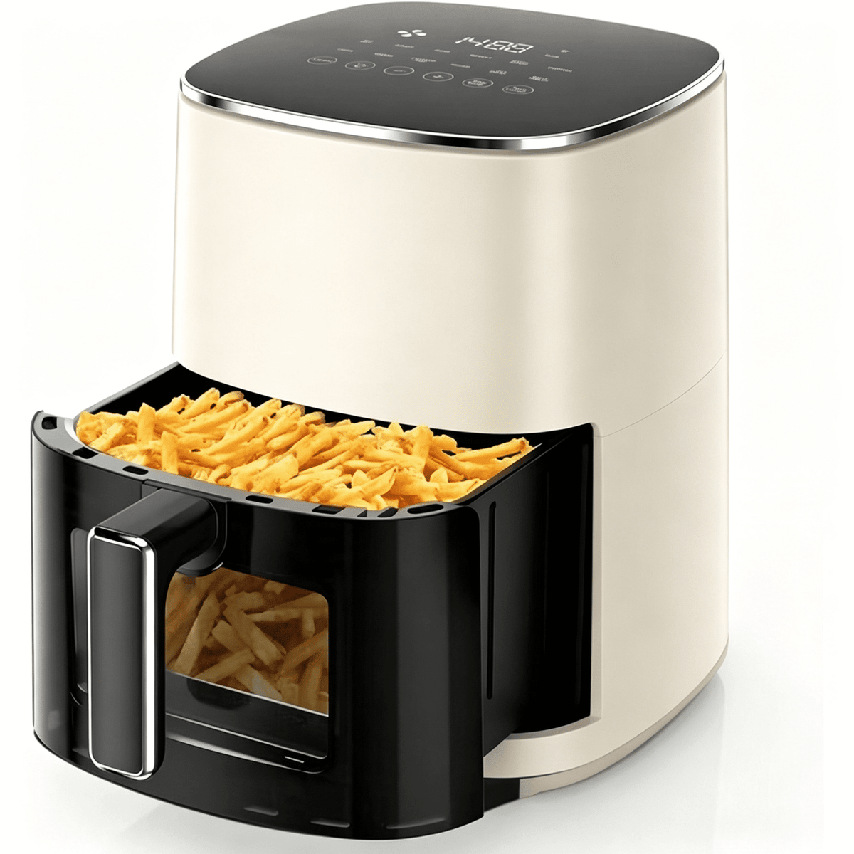 Air Fryer, 6-Quart Smart Air Fryer, 12-in-1 Functions - Air Fry, Roast, Reheat, Dehydrate, Bake, Steam, and More, 400Â°F Max Temperature, Grey