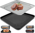 GCQ Air Fryer Replacement Parts for Ninja Foodi SP101 SP100 Digital Countertop Oven, Air Fryer Grill Pan Plate Crisper Plate Accessories Tray Basket