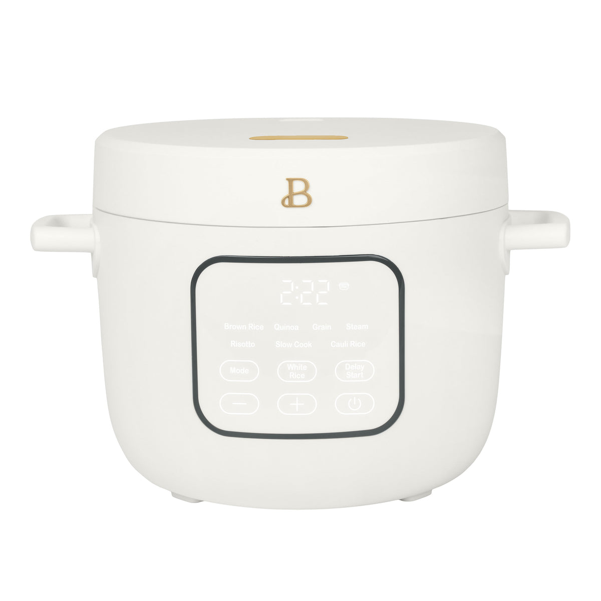 Beautiful 14-Cup Cooked, 6-Cups Uncooked Electric Rice and Grain Cooker, EverGood Ceramic Nonstick Coating, Thyme Green by Drew Barrymore