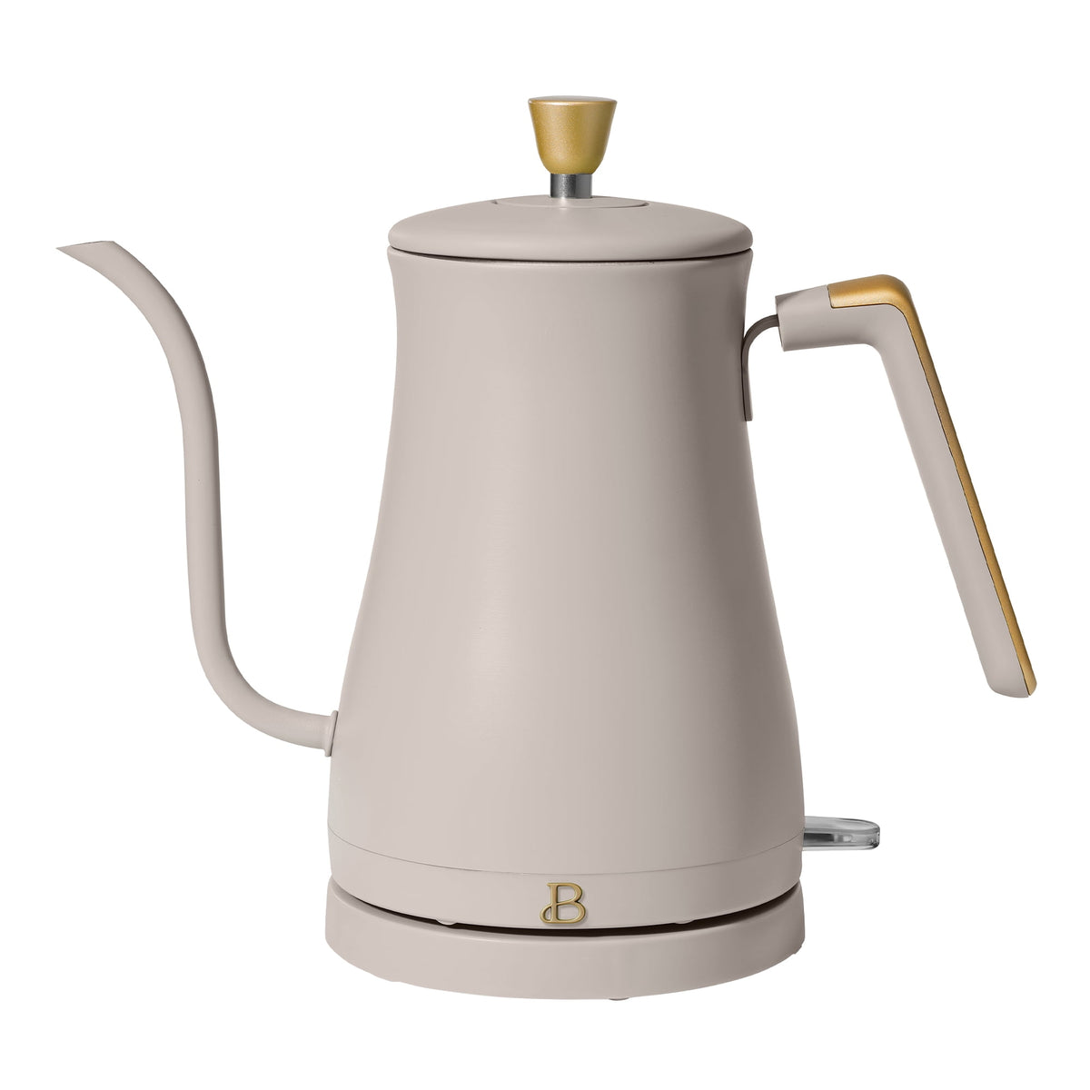 Beautiful 1-Liter Electric Gooseneck Kettle 1200 W, Chocolate by Drew Barrymore