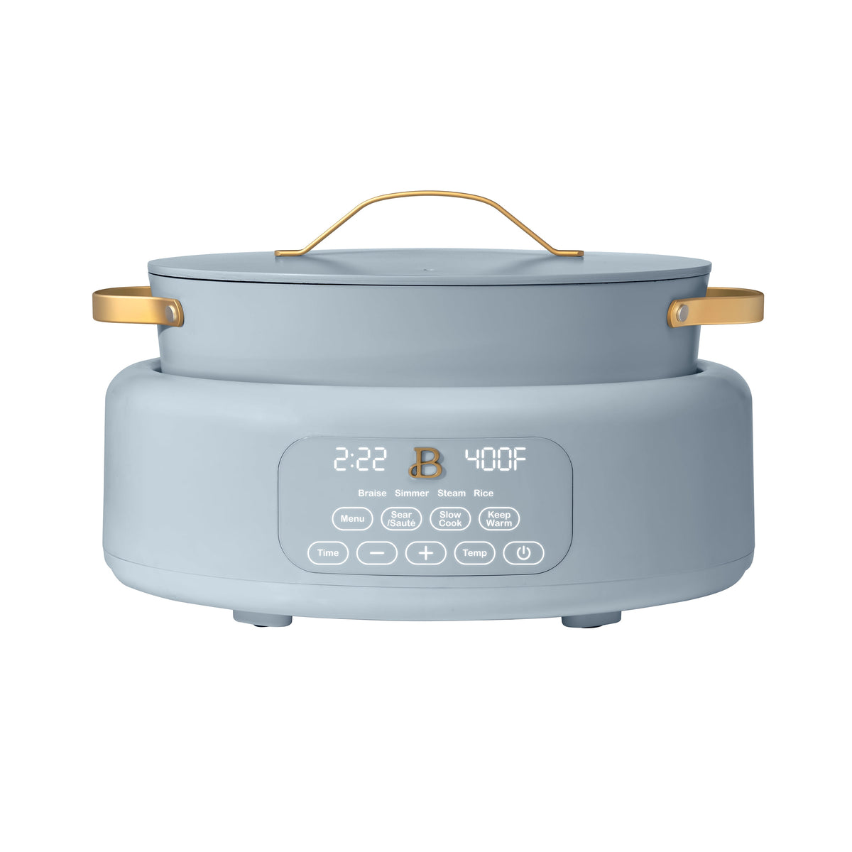 Beautiful 10 in 1, 6 Qt Electric Multi-Cooker, Thyme Green by Drew Barrymore