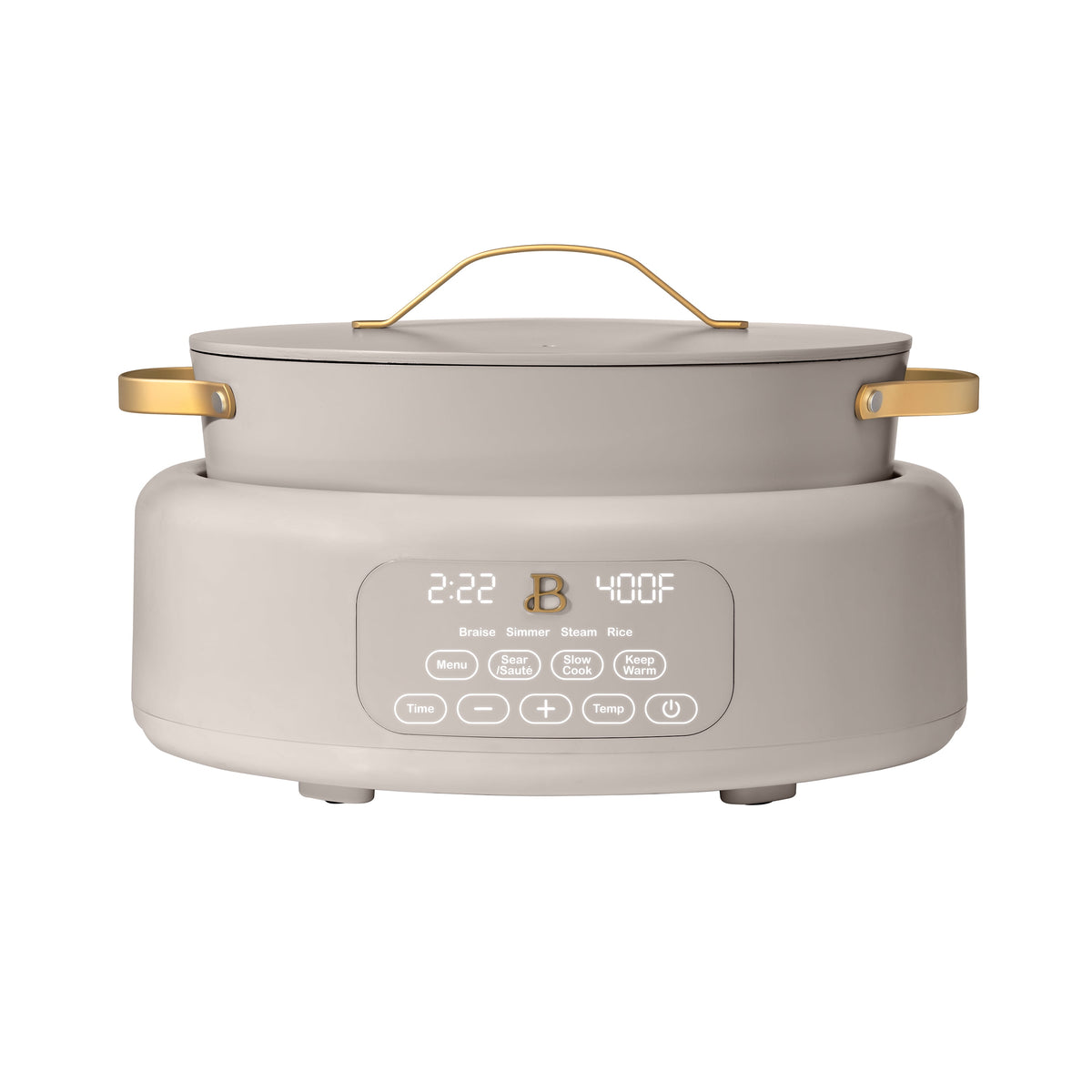 Beautiful 10 in 1, 6 Qt Electric Multi-Cooker, Thyme Green by Drew Barrymore