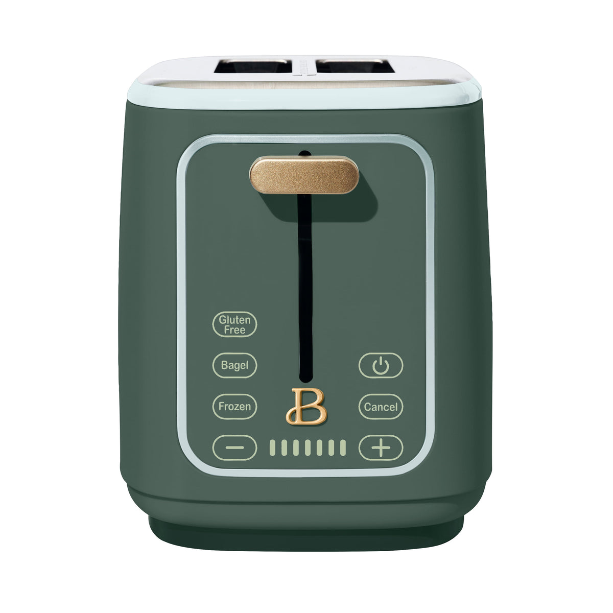 Beautiful 2 Slice Toaster with Touch-Activated Display, Thyme Green by Drew Barrymore