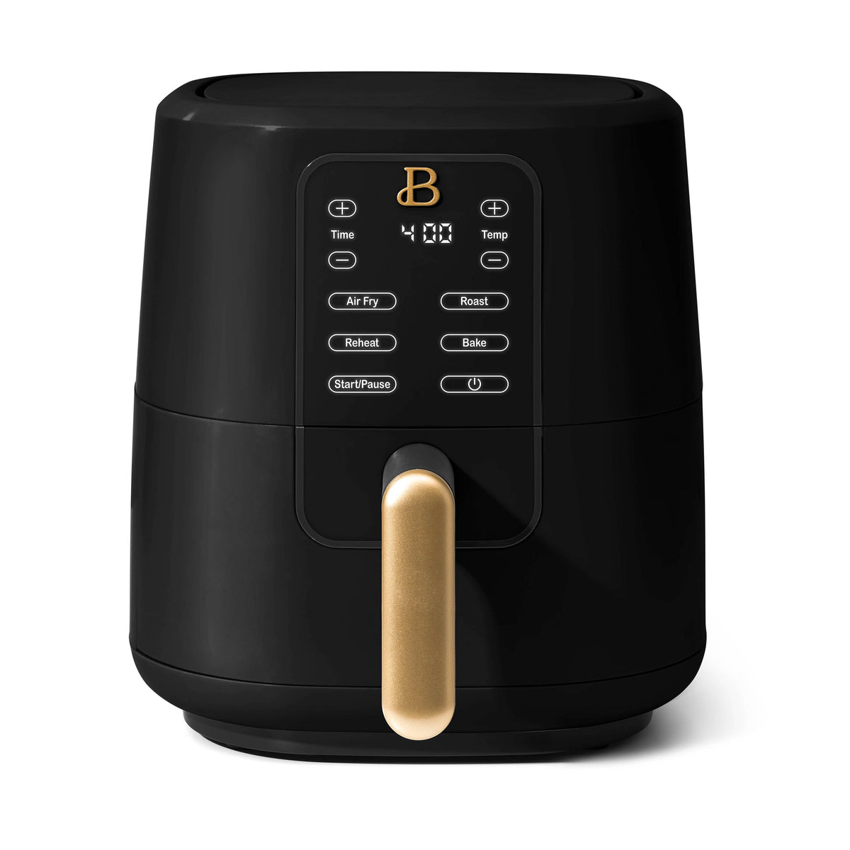 Beautiful 3 Qt Air Fryer with TurboCrisp Technology, EverGood Non-Toxic Ceramic Nonstick Coating, Chocolate by Drew Barrymore