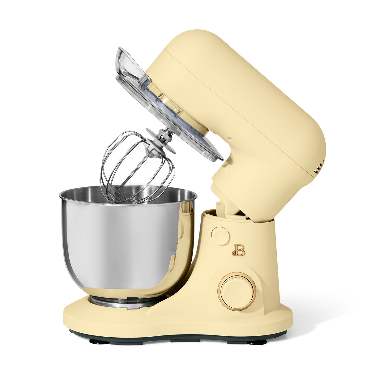 Beautiful 3.5 Qt Stand Mixer with Flat Beater, Dough Hook, Balloon Whisk, Chocolate by Drew Barrymore