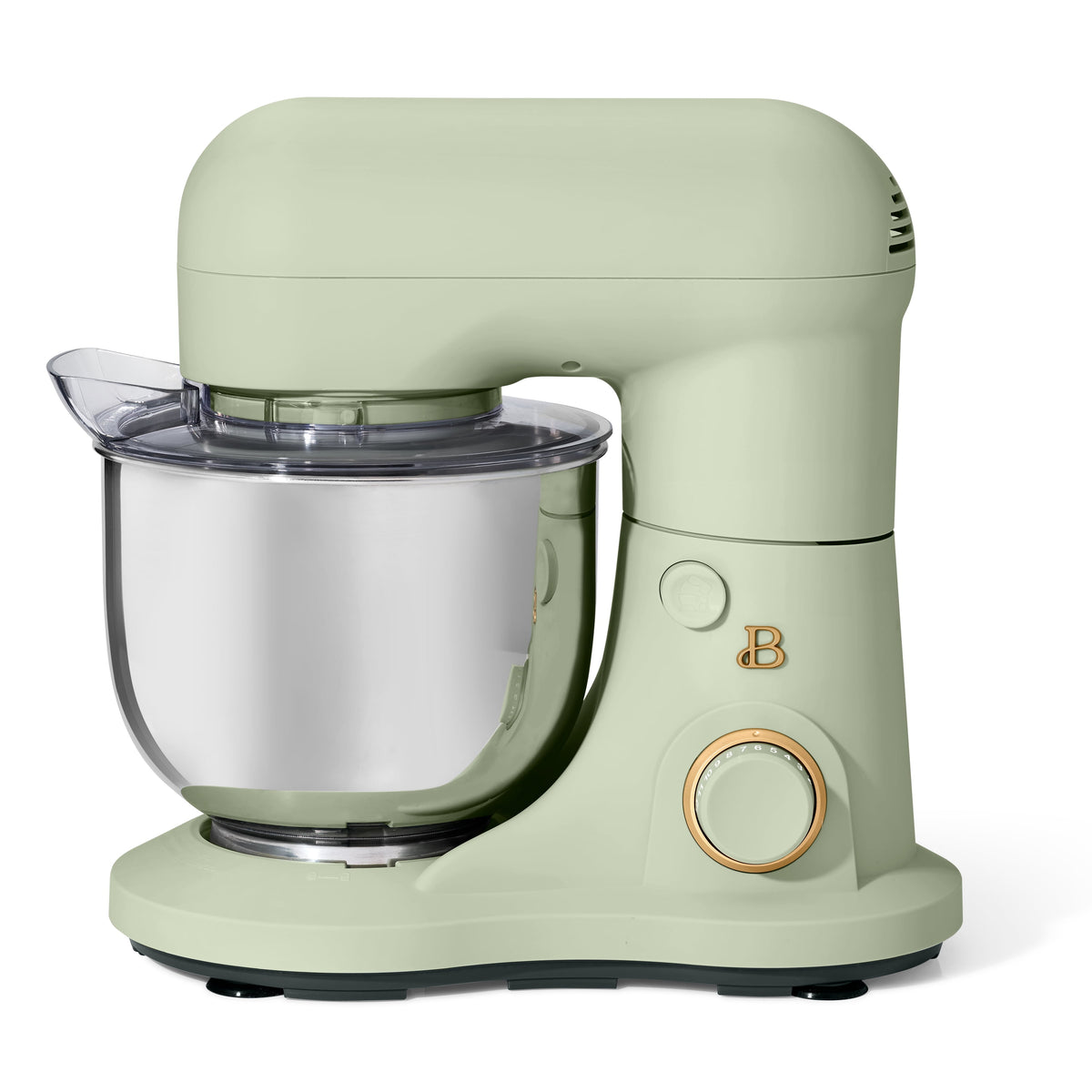 Beautiful 3.5 Qt Stand Mixer with Flat Beater, Dough Hook, Balloon Whisk, Chocolate by Drew Barrymore