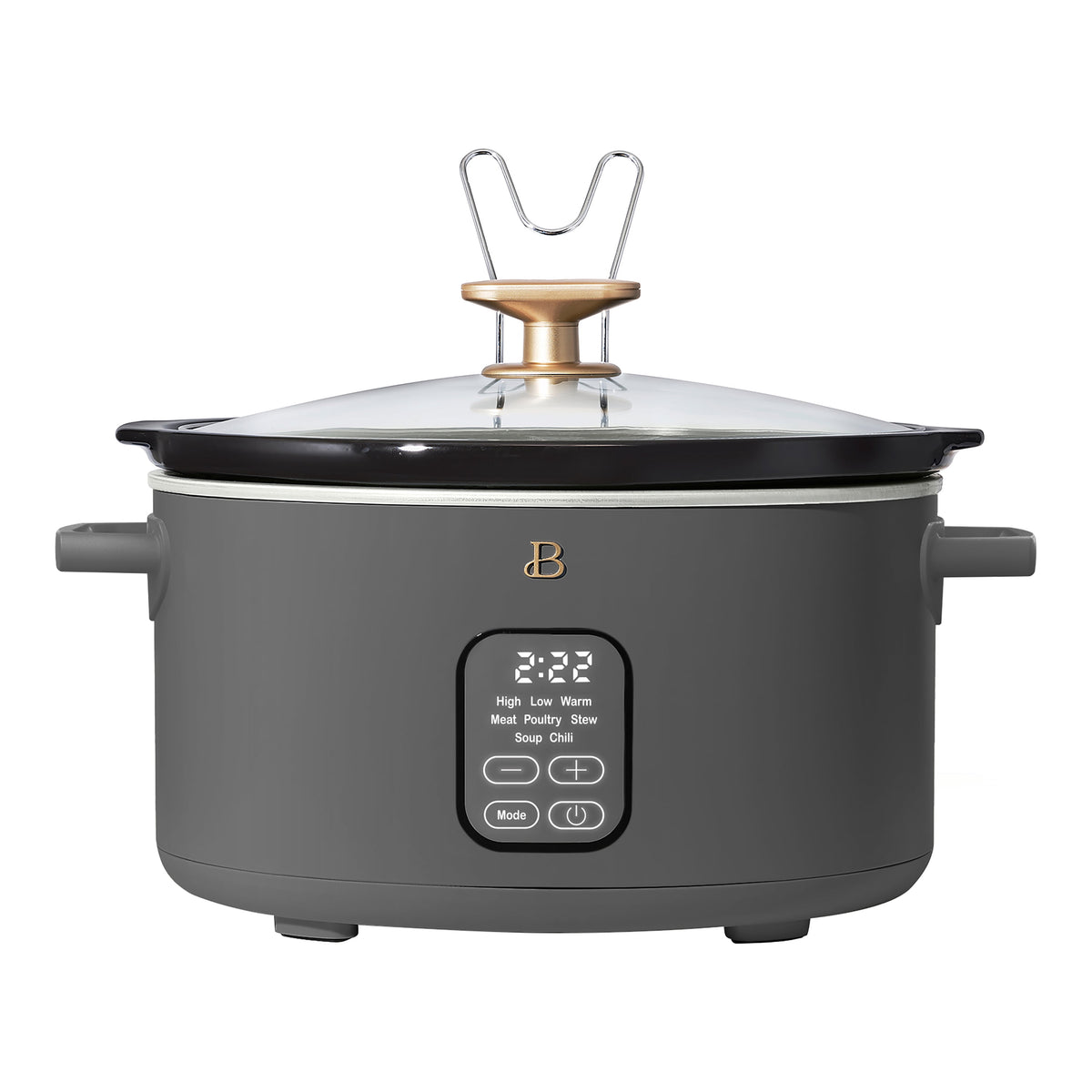 Beautiful 6 Qt Programmable Slow Cooker, Thyme Green by Drew Barrymore