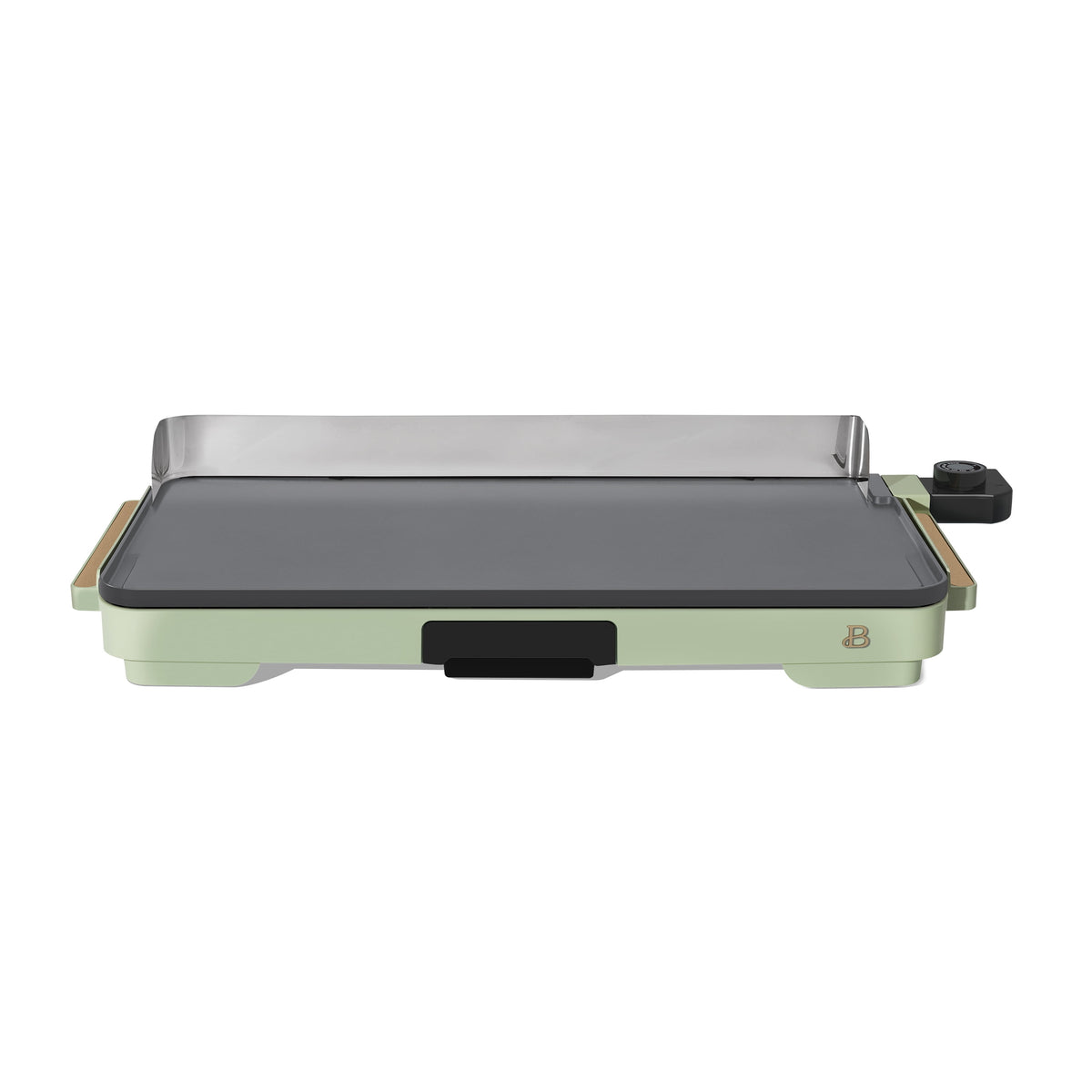 Beautiful XL Electric Griddle 12" x 22" with EverGood Ceramic Nonstick Coating, Thyme Green by Drew Barrymore