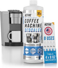 Active Coffee Machine Cleaner and Descaler Solution, 32 fl oz, (Keurig, Nespresso, Ninja, Espresso)