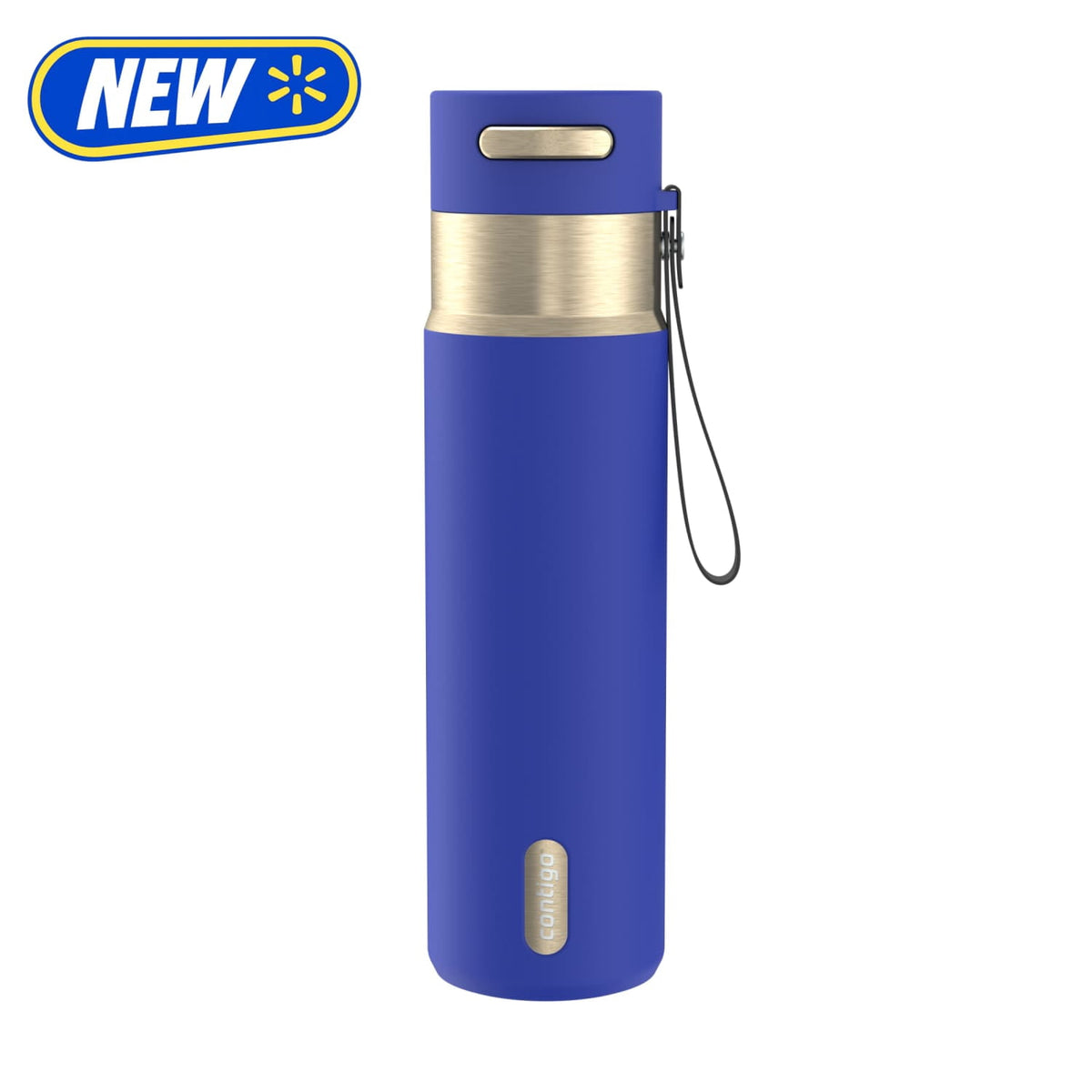 Contigo 24oz AutoSeal Insulated Stainless Steel Water Bottle, Licorice Black/Bronze