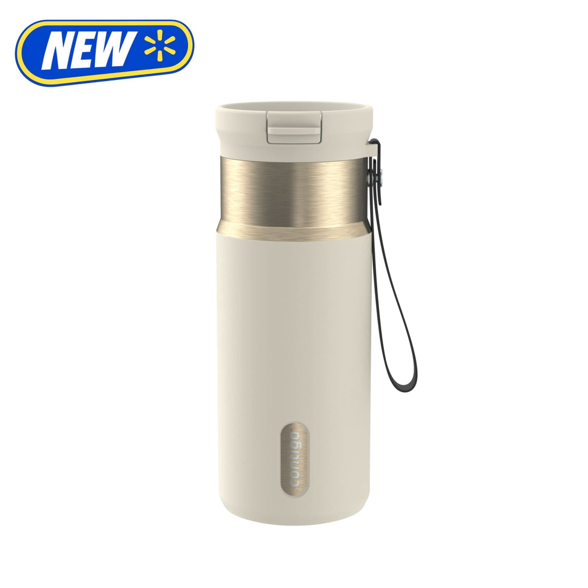Contigo 16oz SnapSeal Insulated Stainless Steel Water Bottle, Licorice Black/Bronze