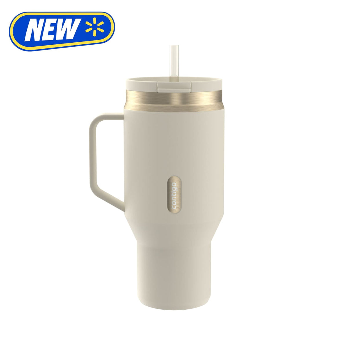 Contigo 30oz SnapSeal Insulated Stainless Steel Tumbler with Straw, Licorice Black/Bronze