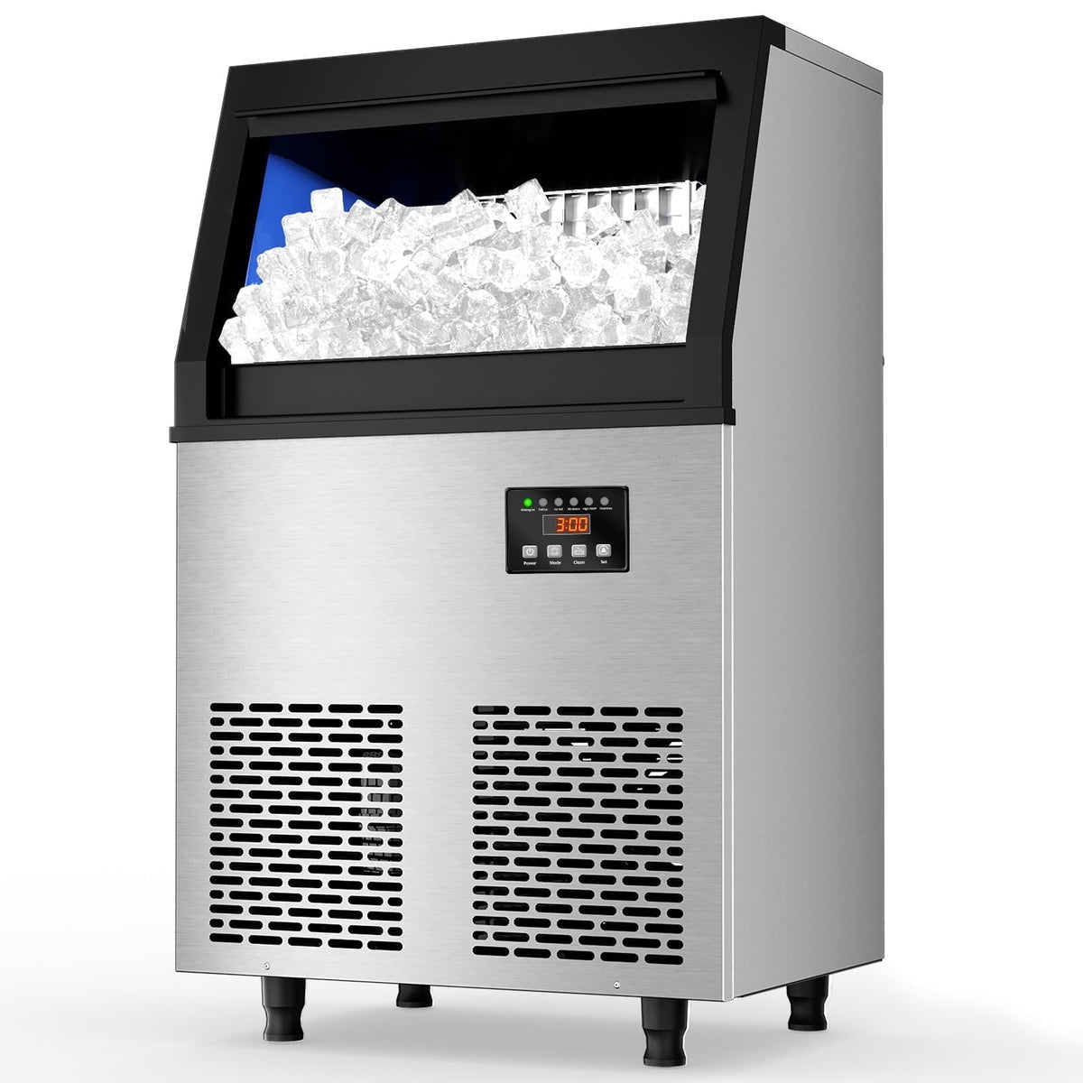 Coolski Commercial Ice Maker, 150 lbs/24H, Under Counter Ice Machine with 35 lbs Bin Capacity