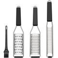 Dream Snail Lemon Zester Cheese Grater 3-Pcs Set Stainless Steel Kitchen Graters for Cheese, Vegetable, Dishwasher Safe, 11.4 inches &11.8 inches