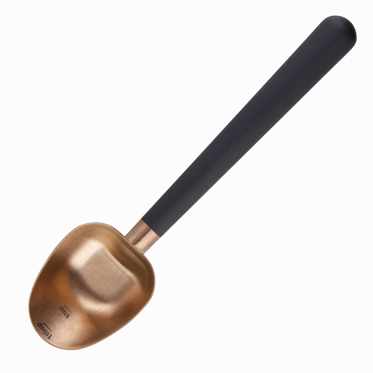 Easyworkz Stainless Steel Long Hollow Handle Coffee Scoop,7g Measuring Spoon for Ground Coffee and Loose Leaf Tea, Brass Gold