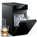 Ecozy Chillio 2.4" Crystal Clear Ice Ball Maker with CrystalFlux Technology, Compact Sphere Ice Machine with Timer, 32 Balls/Day, for Home Bar