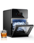 Ecozy Chillio Clear Ice Ball Maker, Automatic Water Supply, 4 Pcs in 40 Mins, 144 Pcs/24H, Shpere Ice Maker for Whiskey & Bourbon