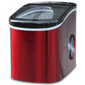 Frigidaire 26 lb. Bullet Ice Maker, Countertop Ice Machine with LED Control Panel, Red Stainless Steel