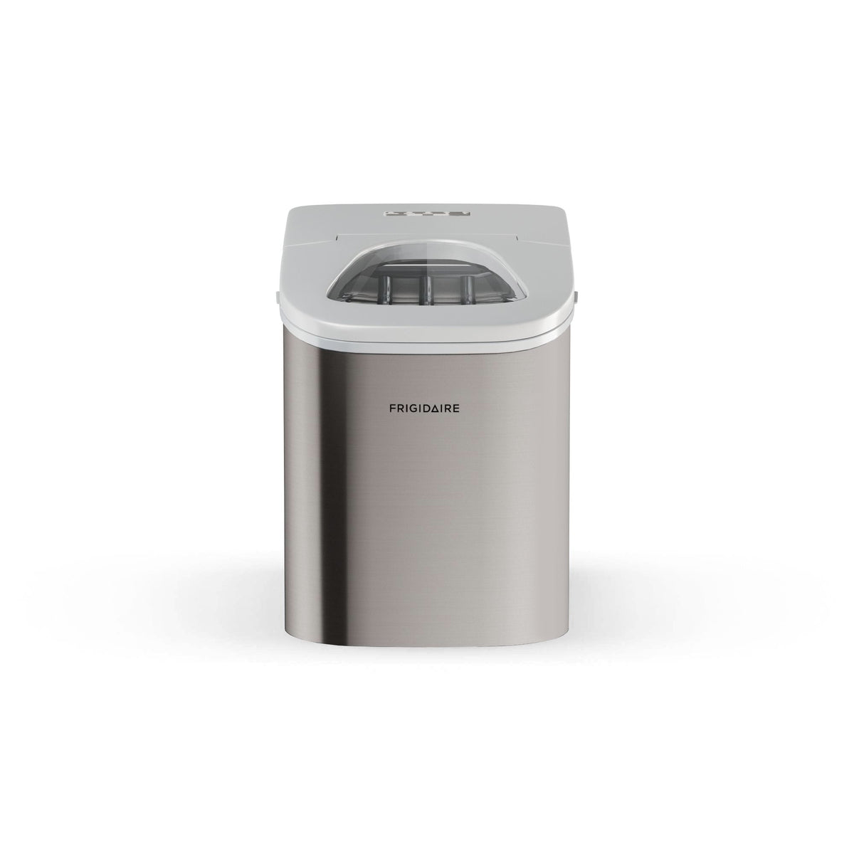 Frigidaire 26 lb. Bullet Ice Maker, Countertop Ice Machine with LED Control Panel, Red Stainless Steel