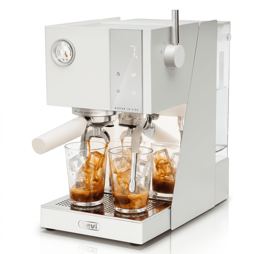 Gevi 20 Bar Espresso Machine & Burr Grinder Combo, 35 Precise Grind Settings, Professional Automatic Coffee Maker, Perfect Gift for Coffee Lovers